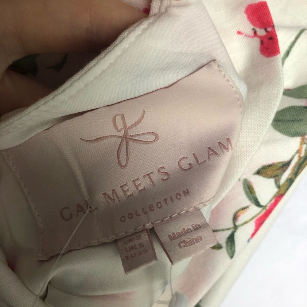 Gal Meets Glam NWT Floral Bow Dress - Picture 7 of 10
